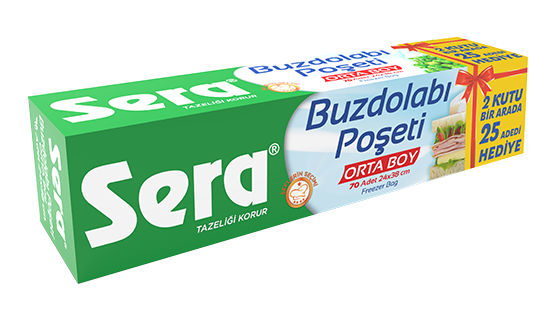 SERA Buzdolabı Poşeti EKO Orta Boy 70 Adet